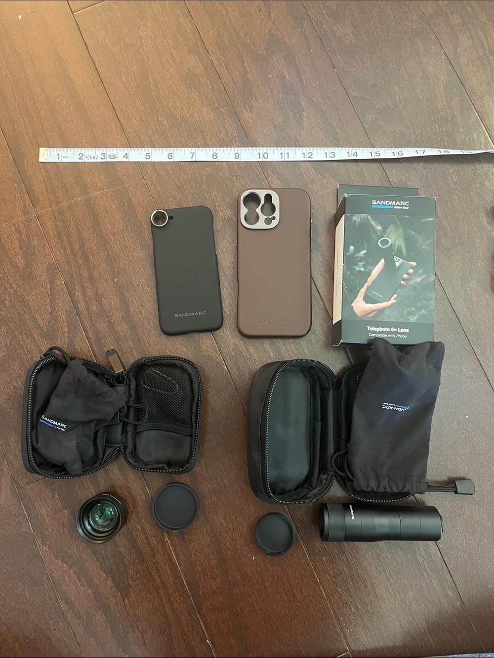 Sandmarc iPhone Lens (2) Telephoto 6x Telephoto 58MM iPhone Case x2